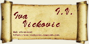 Iva Vicković vizit kartica